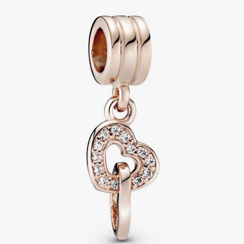 Pandora Interlocking Hearts Dangle Charm (RETIRED)